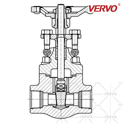 Gate Valve Forged Steel Aluminum 3/4 Inch Dn20 800lb Npt Handwheel Bronze And Brass Stem