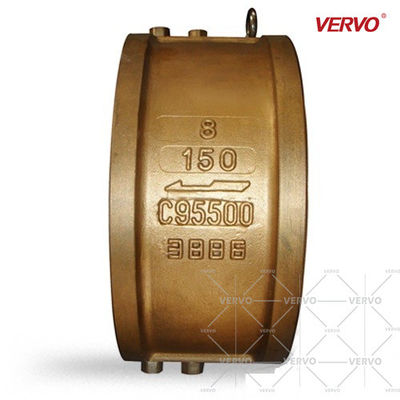 200mm Dual Plate Check Valve 8Inch Cast Steel Check Valve 150Lb Wafer Non Return C95500 Dual Plate Wafer Check Valve